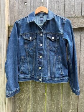 GAP Denim Women’s Icon Dark Blue Jean Jacket